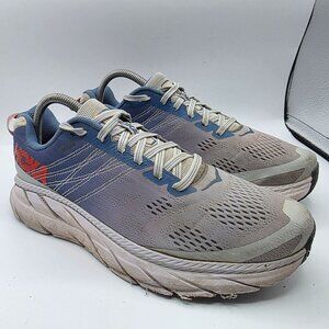 Hoka One One Clifton 6 Wide Womens Size 9 Blue White Shoes Athletic Running